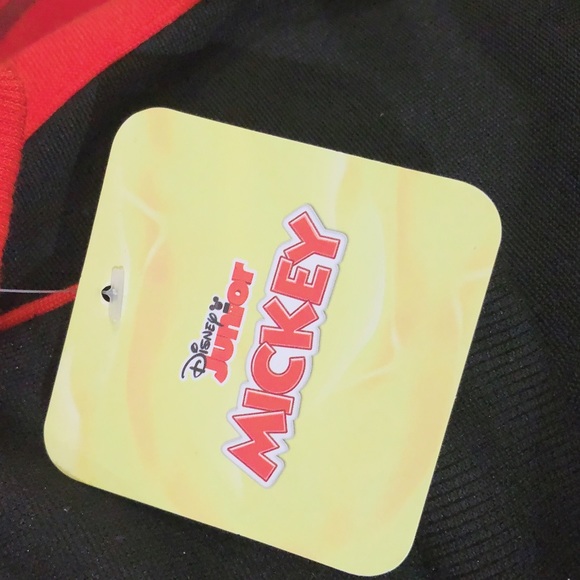 Disney Jr Mickey Mouse Hoodie 2-Piece in Red & Black & Size 12 Months New w/Tag - Picture 6 of 7